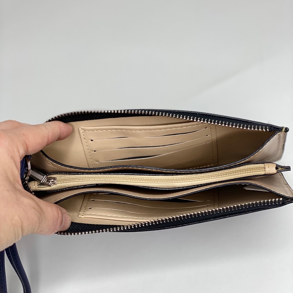 New IndigoNavy Leather Wristlet / Wallet - Picture 7 of 8